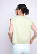 Load image into Gallery viewer, Green Yin Yang Knitted Sweater Vest
